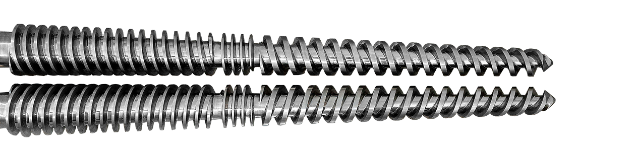 Rebuilding twin conical screws, repairing twin conical screws
